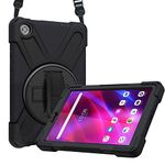 ProCase for Lenovo Tab M8 Gen 3 2022 / M8 HD LTE / M8 HD 2nd Gen, Rugged Heavy Duty Shockproof Rotating Kickstand Protective Cover for Lenovo Tab M8 HD Gen 3 / HD LTE/HD / M8 2nd Gen -Black