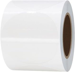 Hybsk Clear Seal Sticker Labels 2 inch Round Circle Wafer Stickers/Labels (2 inch Round)