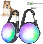 4 Modes Dog Lights for Night Walking, IP68 Waterproof Dog Collar Light, High Capacity Rechargeable Collar Lights for Night Time Clip On, Small and Light Collars