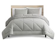 UGG 32554 Corey Twin-Twin XL Size 2-Piece Comforter Set Soft Luxury Bedding Comforter and Two Pillow Shames Cozy Comfortable Stylish Machine Washable Hotel Style Bedding Set, Twin, Seal Gray