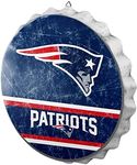 New England Patriots Metal Distress