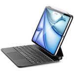 ESR for iPad Air 11 Keyboard Case, Magnetic iPad Pro 11 Case Keyboard, iPad Air 6/5/4 Case Keyboard, Easy-Set Floating Cantilever Stand, Precision Multi-Touch Trackpad, Backlit Keys, Black