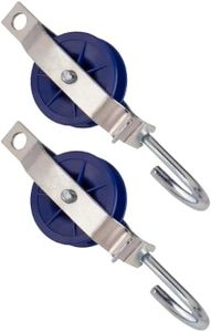 Tie Boss Multi-Purpose Pulleys, Blue, Pack of 2