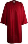 OSBO GradSeason Unisex Matte Robes for Graduation Gown, Choir Robes, Pulpit Robe and Pastor Maroon