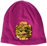 LEGO Wear Girl's Lego Lwamanda 706-Strickmütze Mit Wendepailletten Hat, Pink (Dark Pink 496), 30 (Size: 56)