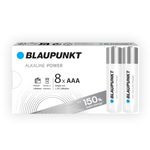 BLAUPUNKT AAA alkaline batteries, pack of 8, best for wall clocks, TV remote controls, LR03BPO/8CB