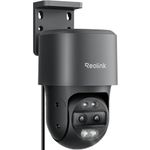 Reolink 4K PTZ Dual-Lens PoE Security Camera Outdoor with 6X Hybrid Zoom, 355° Pan 90° Tilt, Auto Tracking, Color Night Vision, Person/Vehicle/Pet Detection, Two-Way Audio, TrackMix PoE Grey