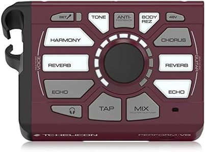 TC Helicon PERFORM-VG Ultra-Simple Mic-Stand-Mount Vocal and Acoustic Guitar Processor for Solo and Duo Performers, Compatible with PC and Mac