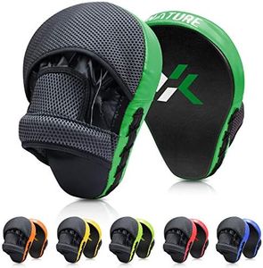 Xnature Boxing Pads Focus Mitts,Punching Mitts Great for MMA, Martial Arts, Kickboxing,Muay Thai, Kickboxing,Hook and Jab Target Hand Pads (Dark Green)