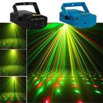 ZILLOQUIL Party Lights,Disco DJ Lights Rave Stage Lighting Projector Effect Sound Activated Flash Strobe Light for Parties Home Show Bar Club Birthday Pub Christmas Holiday (DJ Light)