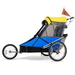 WIKE Special Needs Large Bicycle Trailer - Includes Stroller Kit and Jogger Kit: Accommodates People up to 64in. tall/125lbs, Includes Safety Harness, 2 Bicycle hitches, Safety Flag, and Screens