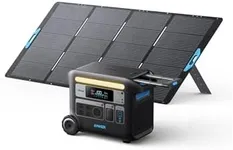 Anker SOLIX F2000 Solar Generator, 2048Wh Portable Power Station with LiFePO4 Batteries and 400W Solar Panel, GaNPrime Technology, 4 AC Outlets Up to 2400W for Home, Power Outages, Camping, and RVs