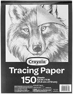 Crayola Tracing Paper 8 1/2” X 11”, Great for Light Up Tracing Pad, Gift, 150Count