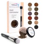 Root Concealer Touch Up Powder | All-Natural Crushed Minerals With Brush | Fast and Easy Total Gray Hair Cover up For Black | Brown | Auburn and Blonde Hair .32 ounce (Darkest Brown)