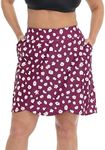 HDE Womens Plus Size Skort Skirt wi