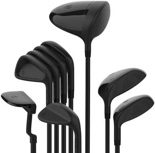 Stix Golf 9 Club Set - Unisex - Black - 9 Clubs - Graphite Shafts - Premium Materials, Modern Design, Quality - Right Handed, Stiff Flex, Tall