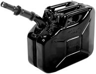Wavian USA JC0010BVS Authentic NATO Jerry Fuel Can and Spout System Black (10 Litre)