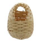 Living World Bamboo Finch Nest Play Toy, 14 cm (5.5") x 11 cm (4.3") x 16 cm (6.25").