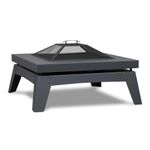 Real Flame 940-GRY Breton Wood Burning Fire Pit, Grey