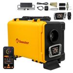 HTB1 8KW Diesel Air Heater, 12V/240V All-in-One diesel heater with Bluetooth App Control, Auto Thermostat &5500m Altitude Mode, Internal Circulation, Car Parking Heater for RV Motorhome Campervan