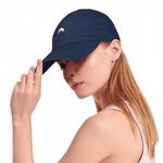 Women Running Cap - Sun Protection Baseball Cap Waterproof Adjustable Summer Sun Hat Ladies Hiking Gym Navy Blue