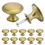 TsunNee 24PCS Vintage Cabinet Knobs, Chic Drawer Knobs, Antique Brass Kitchen Cupboard Handles, 30mm Round Furniture Door Knobs