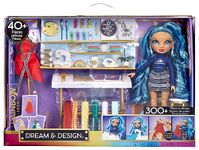 Rainbow High Dream & Design Fashion Studio Playset - Fashion Designer Playset with Blue Skyler Bradshaw Doll and Easy No Sew Fashion Kit - Great for Kids 4-12 Years Old & Collectors