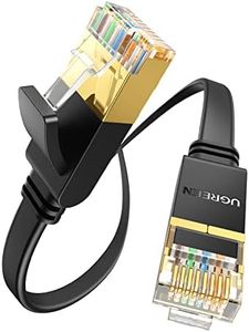 UGREEN Cat 7 Plat Câble Ethernet Réseau RJ45 Haut Débit 10Gbps 600MHz 8P8C Compatible avec Routeur Switch Modem Décodeur TV Box Internet PS5 PS4 Xbox Console de Jeux PC Portable (5M)
