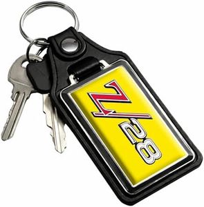 Brotherhood Car Key Chain for Camaro - Classic Models Keychain for Men and Women Gift Key Ring - Daytona Yellow - Z28