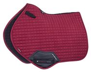 LeMieux Close Contact Suede Square Saddle Pad - Saddle Pads for Horses - Equestrian Riding Equipment and Accessories (Mulberry - Small/Medium)