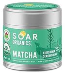 Soar Organics - Kirishima Ceremonial Grade Matcha Green Tea Powder - Authentic Japanese Origin - Single Origin (30g)