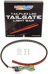 LEDGlow 36" Red TailFlex Tailgate LED Light Bar with White Reverse Lights for Jeep & SUVs - Brake, Running, Turn Signals & Hazard Lights - Flexible Waterproof Strip - Flat 4 Pin Connector