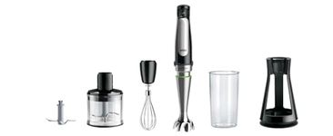 Braun Hogar Hand Blender (1000 W, 3 Accessories, 500 ml Chopper, Rods, Measuring Cup 600 ml, Automatic Speed, Active Blade Technology), No Colour, 7035, 3 Accessories