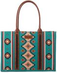 Wrangler Tote Bag for Women Western Shoulder Purses Boho Aztec Satchel Hobo Handbags WG2203-8119TQ