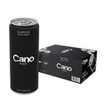 Cano Water Sparkling Water Multipack (24 x 330ml), Ringpull Lids, Water Multipack Cans, Natural Spring Water, Sparkling Spring Water Cans