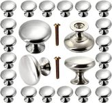 M-Aimee 30 Pack Cabinet Knobs, Brushed Nickel Cabinet Knobs Silver with Screws for Dresser Drawer Cabinet Cupboard, Perfect Kitchen Cabinet Hardware for Your Home, Kitchen, Bathroom, Bedroom