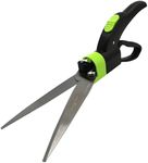 Garden Guru Hand Grass Clipper Scissors 360 Degree Rotatable Cutter Head - Ultra Sharp Stainless Steel Grass Shears - Comfort Grip Handles - Perfect for Edging Lawn, Trimming Shrubs & Flowers