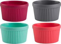 Trudeau Baking Ramekins, Set of 4, Silicone, Assorted