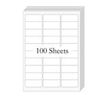 BESTIKER 1”x 2-5/8” Address Labels 30 per Sheet, FBA Barcode Labels Mailing Labels for Inkjet Laser Printers, 3000 Labels Sticker Paper Printable White Template 5160 8160 (100 Sheets)