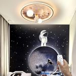 HMAKGG LED Ceiling Lights with Remote Control Astronaut, 68W Dimmable Children's Room LED Ceiling Light, LED Ceiling Lamp for Living Room Bedroom Kitchen Hallway Office