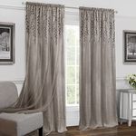 Achim Home Furnishings Willow Rod Pocket Window Curtain Panel, 42" x 63", Toffee