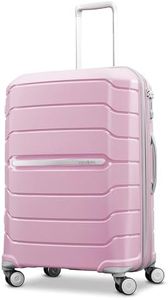 Samsonite Unisex-Adult Freeform Hardside Expandable with Double Spinner Wheels, Pink Rose, Checked-Large 28-Inch, Freeform Hardside Expandable with Double Spinner Wheels