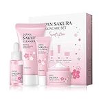 Skincare Set Skin Care for Teenage Girls, Skin Care Sets & Kits,Glowing Beauty Skincare Kit, Teenage Skincare Set Products to Cleanse Natural Sakura Blossom Skincare