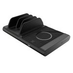 Scosche BaseLynx Wireless Charging Station - For Qi-Enabled Devices, Modular Design - w/Vertical USB-Charger, USB-C and USB-A