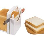 Bread Slicer, Foldable Bread Slicing Guide Cutter, Multifunctional Adjustable Thicknesses Manual Campact Bread Toast Slicer, Bread Slicer Machine for Homemade Bread/Roast/Sandwich Maker Slicer Cutter