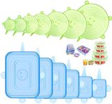 ONEGOL Silicone Stretch Lids, 12 Pc