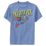 Warner Bros. Boys' Pretty Fly T-Shirt, Royal Blue Heather, M