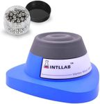 INTLLAB Mini Vortex Mixer with Touch Function, Lab Mixing, Nail Polish,Eyelash Adhesives and Acrylic Paints Mixing, Lab Vortexer for Tubes,Include 120 pcs Stainless Steel Mixing Balls