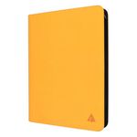 Rayvol Premium 16-Pocket Card Binder - Fits 1408 Trading Cards, Side Loading Ringless Card Collection Album for TCG -Yellow