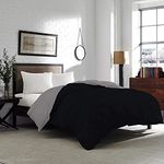 Curious Lifestyle duvet Microfiber Blanket/AC Comforter/Quilt Double Bed King Size | Ultra Soft & Reversible Colour |Black & Grey, 200 GSM